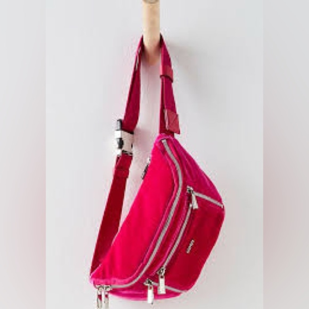 NWT FREE PEOPLE X CARAA VELVET SMALL SLING BAG